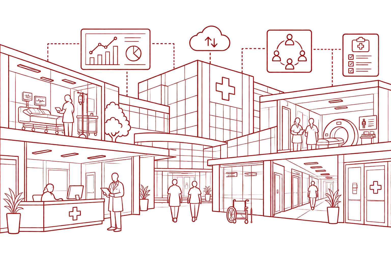 Healthcare Systems Illustration